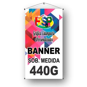 Banner Lona 440G Sob. Medida 4x0 N/A Tubete e Corda 