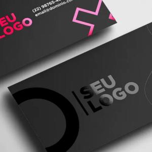 Cartão de Visita 300g Fosco Couchê 300g 9x5cm 4x4 (Frente e Verso) Com ou sem Verniz Local Corte Reto 