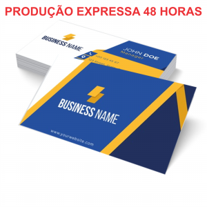 Cartão de visita Couchê 250g 9x5cm  Laminação Brilho  (EXPRESSO)