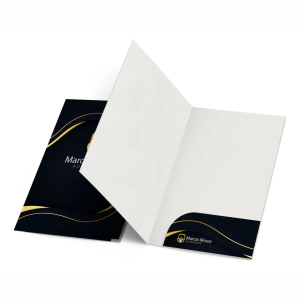 Pasta com bolsa Couchê 300g 21x30cm 4x0 Laminação Brilho  