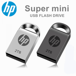 Pen Drive Mini Metal HP  Prata   32 GB / 16 GB / 8 GB / 4 GB / 2GB / 1 GB