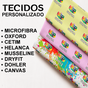 Tecido Musseline M²  Sob. Medida  Sublimação Sem Acabamento 